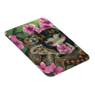 "Owlyn im Frühjahr" Flexmagnet Magnet