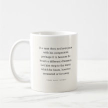 Own Path Mug — Thoreau Individualitätsweisheit