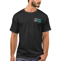 Own Your Own Mind™ Herren Schwarzes T-Shirt