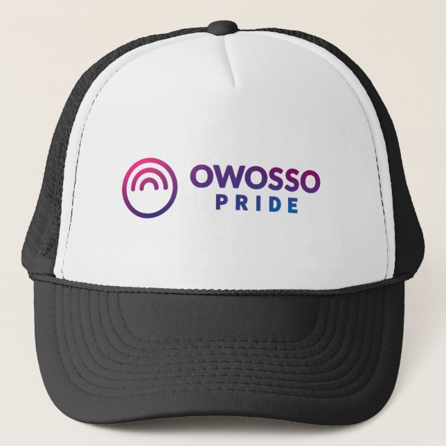 Owosso Pride Mens mehrfarbiger T - Shirt 1 Truckerkappe (Vorderseite)