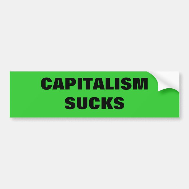 #OWS KAPITALISMUS IST ZUM KOTZEN AUTOAUFKLEBER (Vorne)