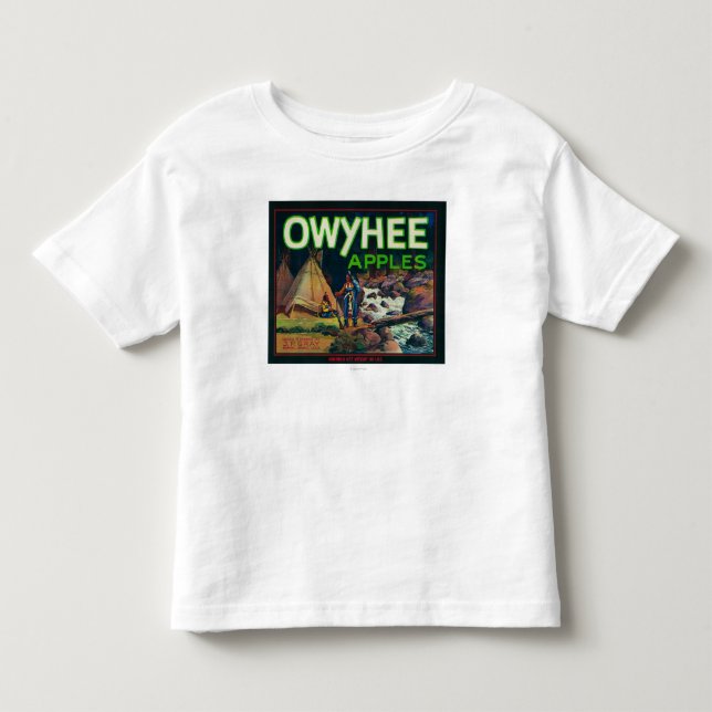Owyhee Apple Kiste LabelNampa, Identifikation Kleinkind T-shirt (Vorderseite)