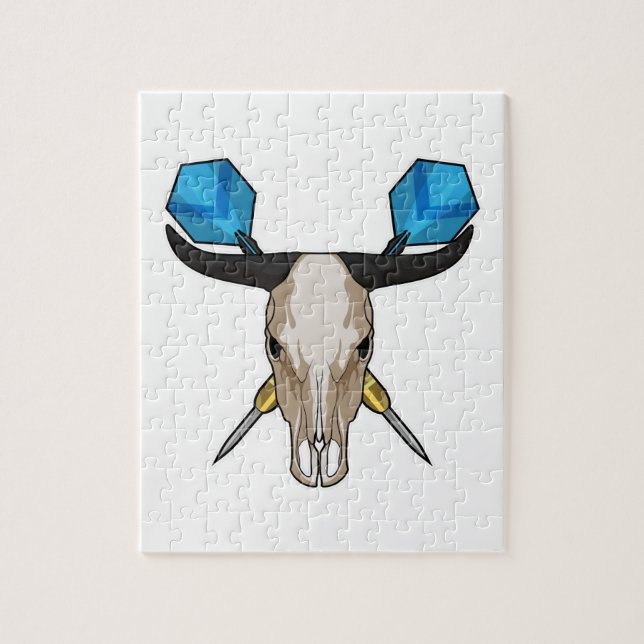 Ox bei Darts mit Dart (Vertikal)