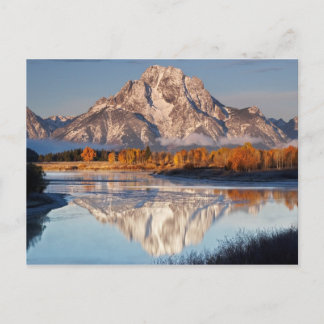 Oxbow Bend, Grand Tetons, im Morgenlicht.. Postkarte