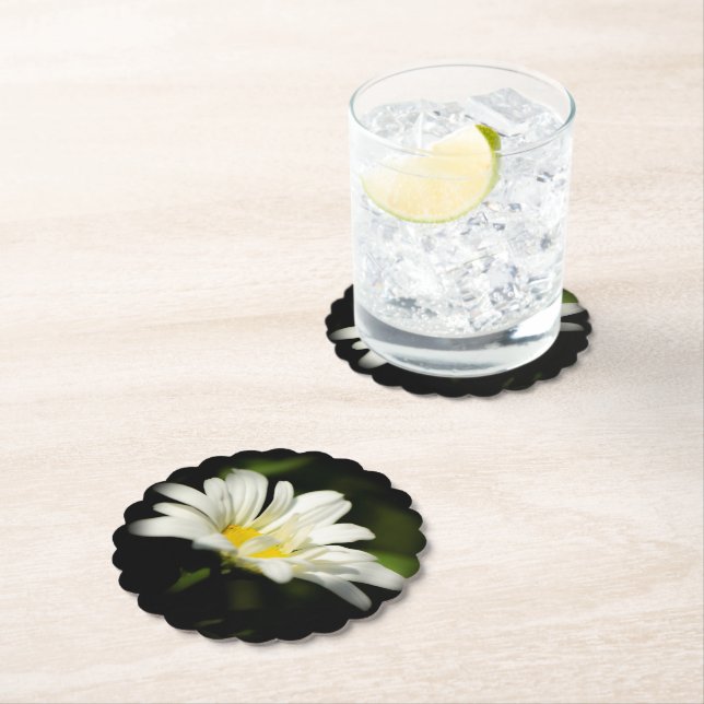Oxeye Daisy Untersetzer skallopiert (Vor Ort)