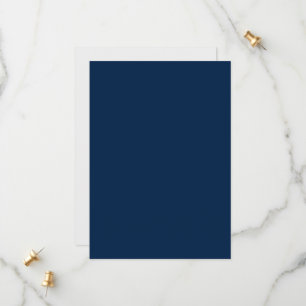 Oxford Blue Flat Save the Date Card - individuell