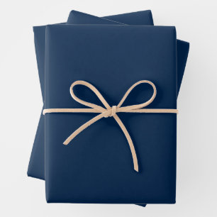 Oxford Blue Geschenkpapier – Set mit 3 Bögen
