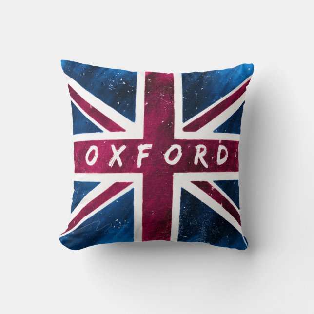 Oxford - britische Gewerkschafts-Jack-Flagge Kissen (Vorderseite)