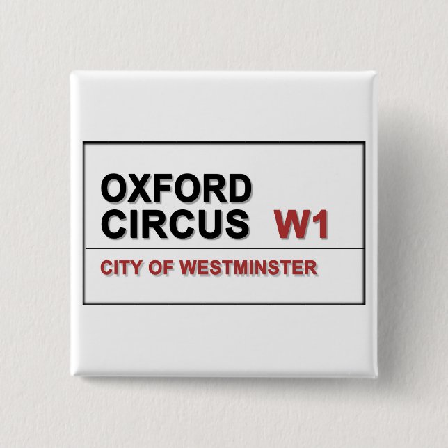 Oxford Circus Button (Vorderseite)