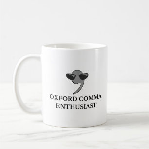Oxford Comma Enthusiast   Funny English Teacher Kaffeetasse