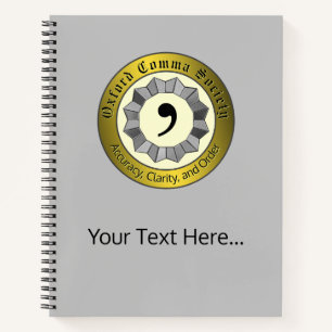 Oxford Comma Society Notizbuch