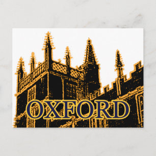 Oxford England 1986 Gebäude Spirals Gold Postkarte
