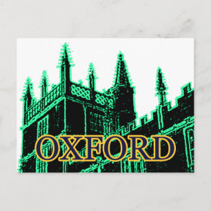 Oxford England 1986 Gebäude Spirals Green Postkarte