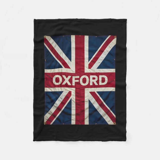 Oxford England Britain Uk History Vacation Souveni Fleecedecke (Vorderseite)