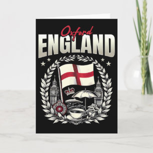 Oxford England Flag Souvenir Oxford Urlaub Karte