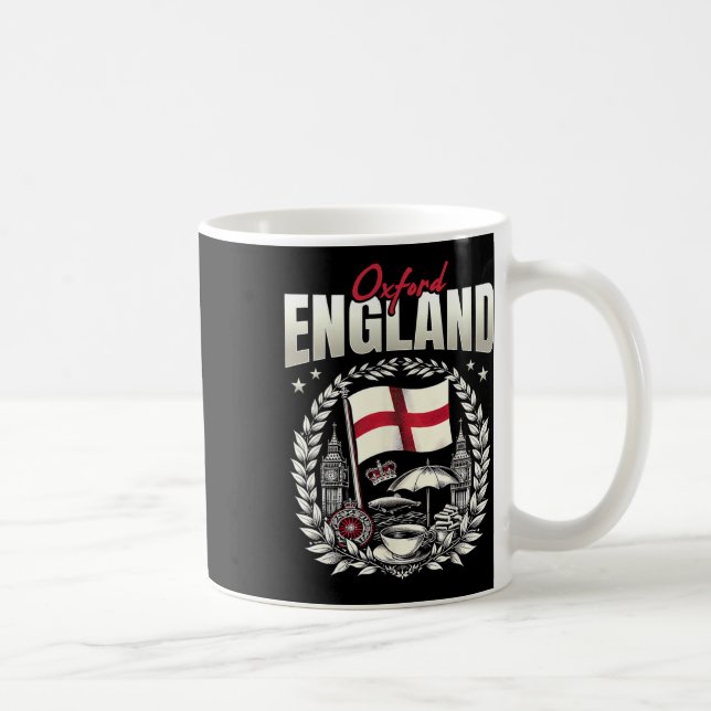 Oxford England Flag Souvenir Oxford Vacation  Kaffeetasse (Rechts)