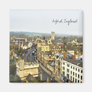 Oxford, England, hohe St.-Ansicht Magnet