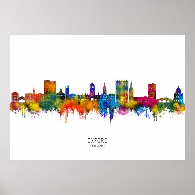 Oxford England Skyline Poster (Vorne)