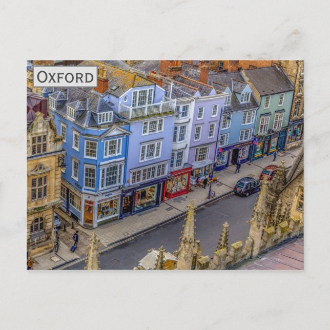 Oxford England Travel Foto Postkarte (Vorderseite)