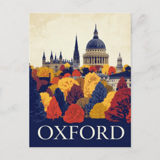 Oxford Herbst Stadtansicht Postkarte