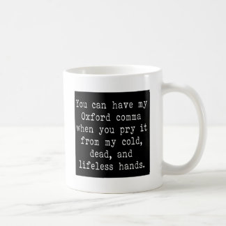 Oxford-Komma Kaffeetasse