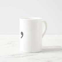 Oxford-Komma-Kaffeetasse