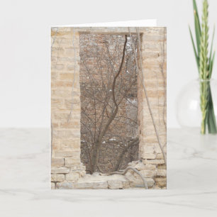 "Oxford Mill Window Vine" Christmas Card Karte