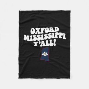 Oxford Mississippi Y'all Ms Südstaaten Urlaub Fleecedecke
