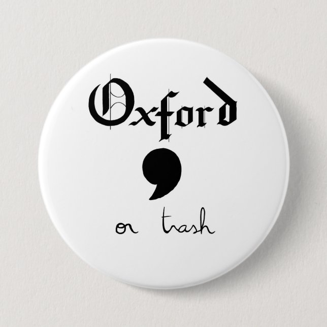 Oxford oder Abfall Button (Vorderseite)