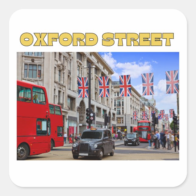 Oxford Street Aufkleber  (Vorderseite)
