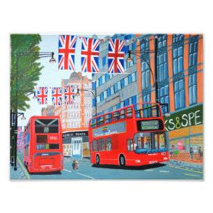 Oxford Street - Queen Diamond Jubilee Fotodruck
