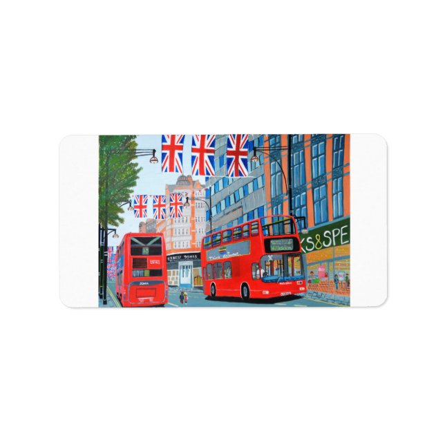 Oxford Street - Queen Dimond Jubilee étiquette (Devant)