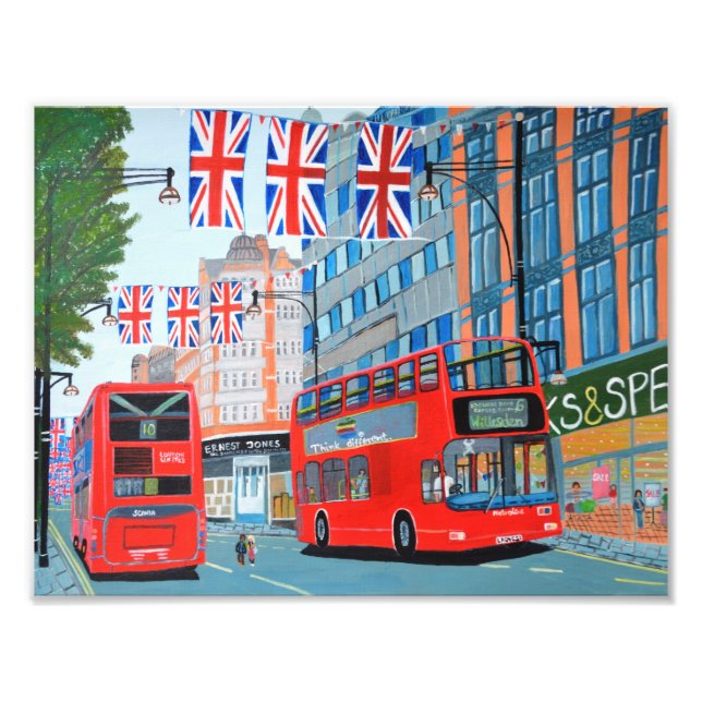 Oxford Street - Queen Dimond Jubilee Foto (Vorne)