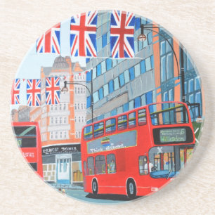 Oxford Street - Queen's Diamond Jubilee Sandstein Untersetzer