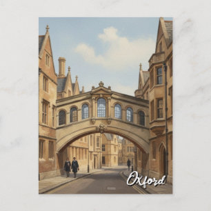 Oxford University Bridge of Sighs England Reise Postkarte