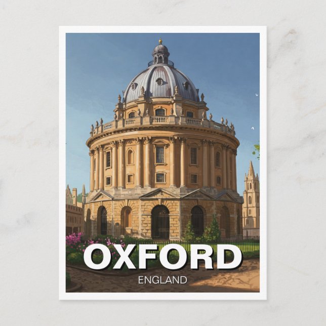 Oxford University Radcliffkamera England Travel Postkarte (Vorderseite)