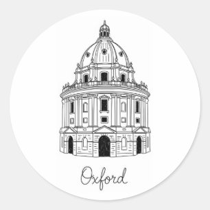 Oxford University Radcliffkamera England Travel Runder Aufkleber
