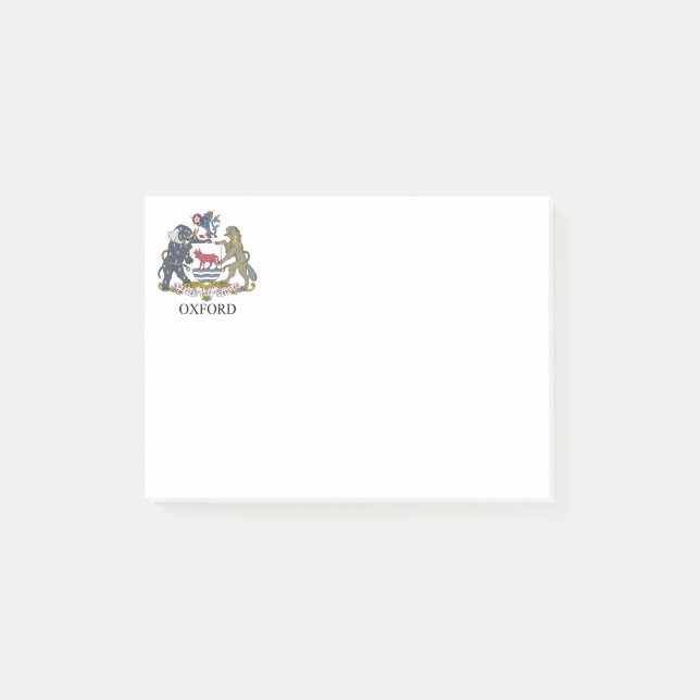 Oxford-Wappen Post-it Klebezettel (Vorderseite)