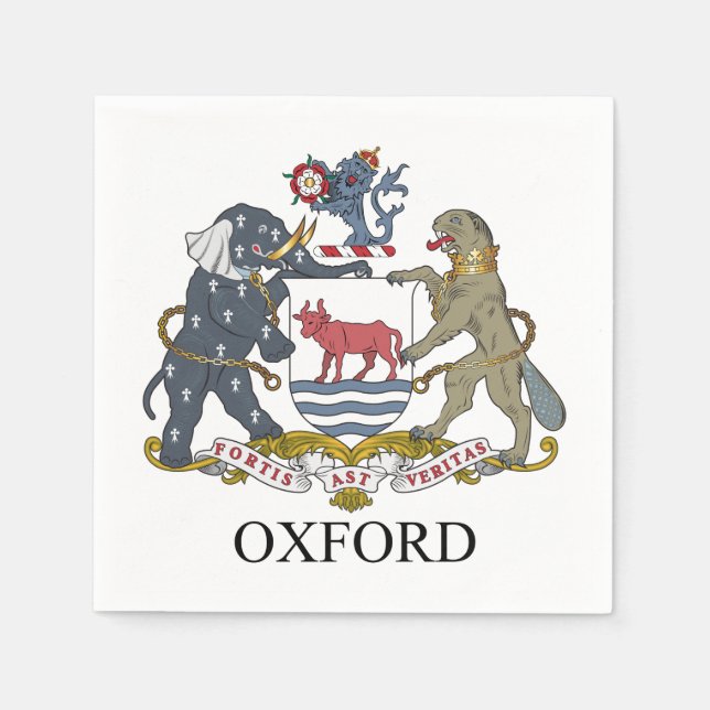 Oxford-Wappen Serviette (Vorderseite)
