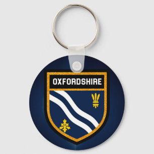 Oxfordshire-Flagge Schlüsselanhänger