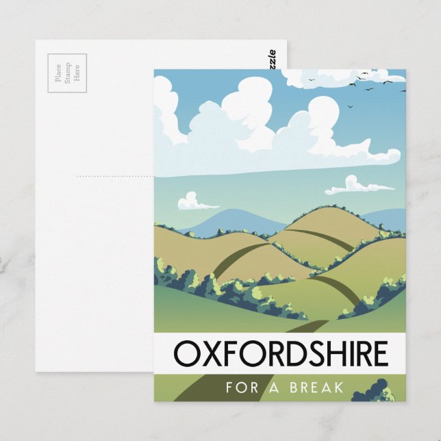 Oxfordshire für eine Pause Postkarte (Vorne/Hinten)