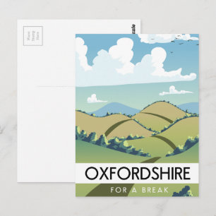Oxfordshire für einen Urlaub Postkarte