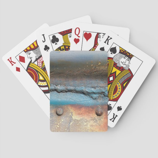 Oxidiertes Metall Spielkarten (Rückseite)