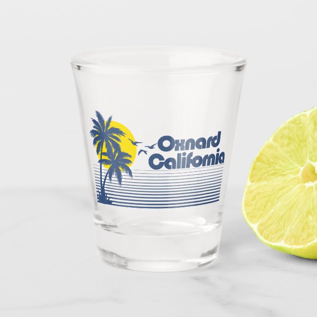 Oxnard California Schnapsglas (Vorderseite)