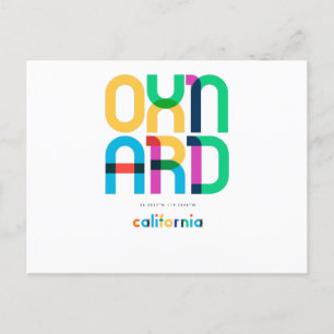 Oxnard Kalifornien Mitte des Jahrhunderts, Pop-Art Postkarte