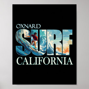 Oxnard Kalifornien Strand Surfen Poster