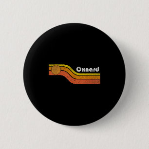 Oxnard - Vintage Männer Frauen 70er 80er Grafik Co Button