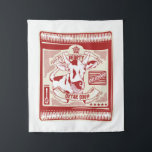 Oxtail Suppe Pop Art Wandteppich<br><div class="desc">Ein Pop Kunstbeispiel eines Beutels mit Ochsenschwanzsuppe. Dieses Design hat einen Ochse oder Kuh auf einer Lebensmittelverpackung. Ein Design für jeden, der im Winter heiße Suppe trinken Lieben. Das ist Teil meiner Kunstserie "Food Packaging Design".</div>