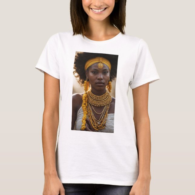 Oxum (Oshun) - Radiante Göttin der Liebe und der F T-Shirt (Vorderseite)
