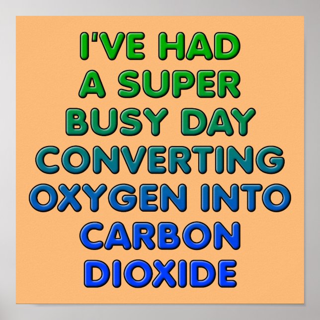 Oxygen Funny Poster Sign konvertieren (Vorne)